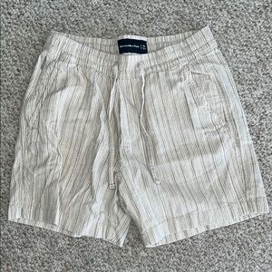 Striped Casual Drawstring Shorts